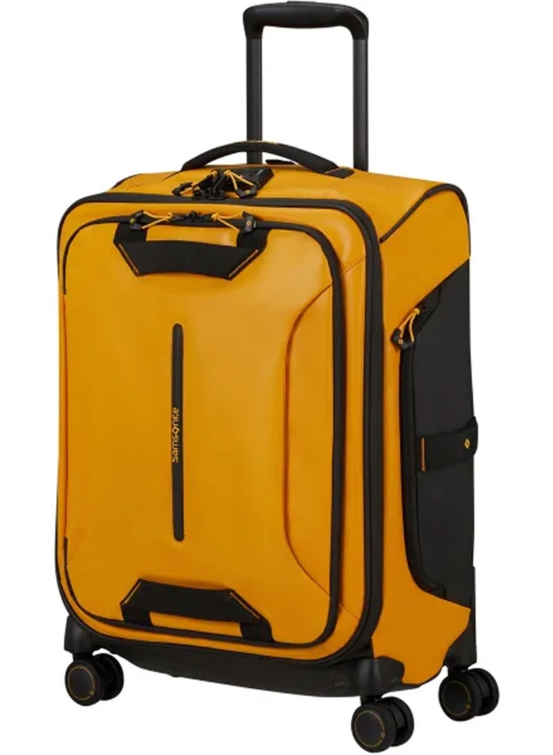 Samsonite Ecodiver Suitcase Cabin Size 55 cm / 20 inch, 4 Spinner Wheels, 100% Recycled Pet, Yellow|ID Tag|Front Pocket Compartment|TSA Lock|Water Resistant Material - 3 Years International Warranty - Image 1